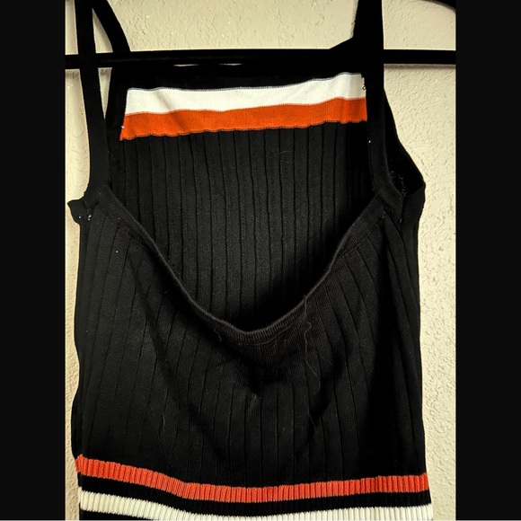 Backless Sweater Tank Top with Spaghetti Straps - Picture 2 of 4